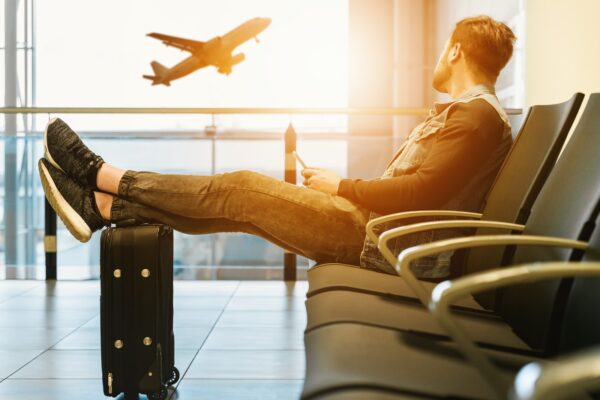 Forsinket i lufthavn