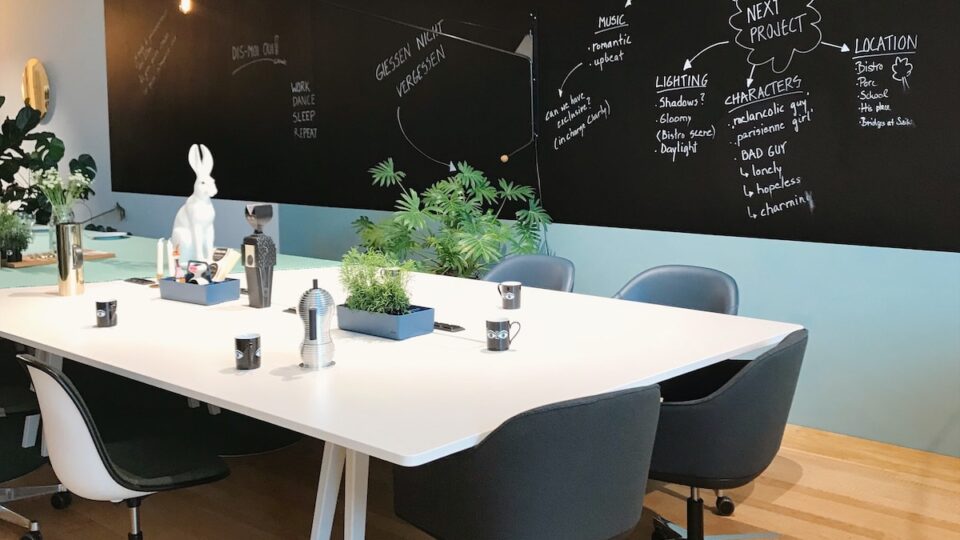 Et projekt…. white wooden table with chairs